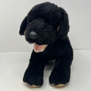 Build A Bear Black Labrador Retriever Dog Plush 14 Inch Stuffed Animal Toy